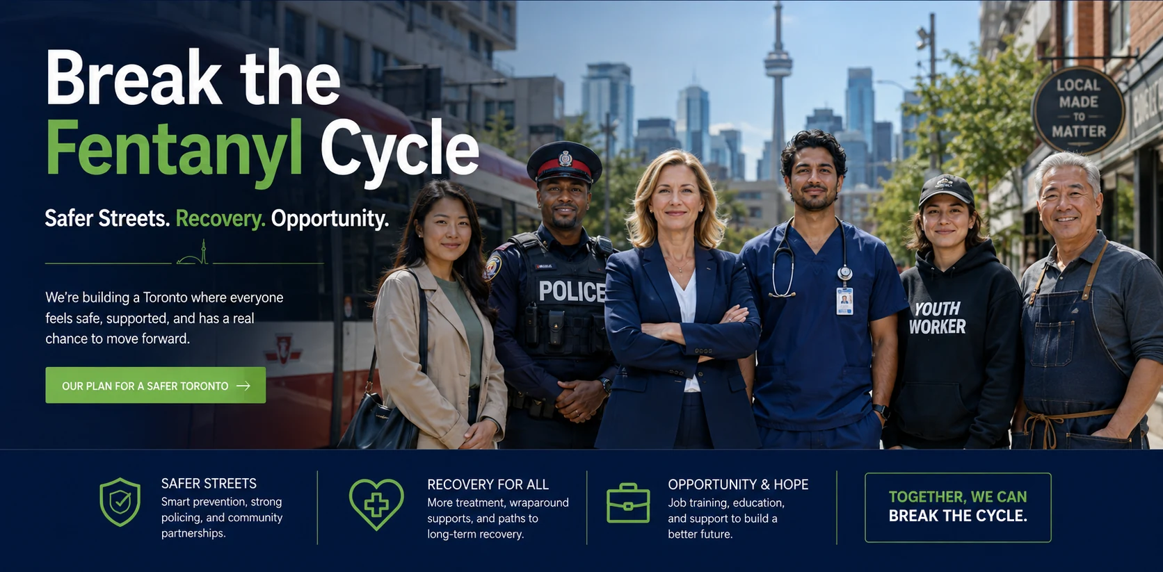 Visuel de campagne pour briser le cycle du fentanyl