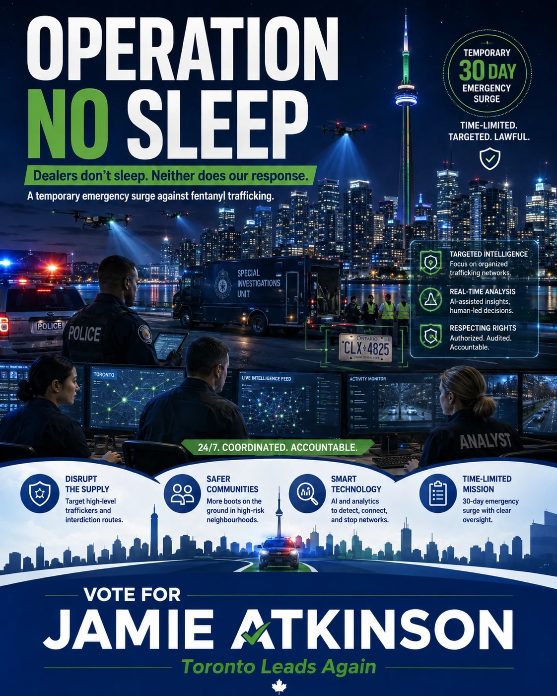 Visuel de campagne de l’Opération Sans sommeil