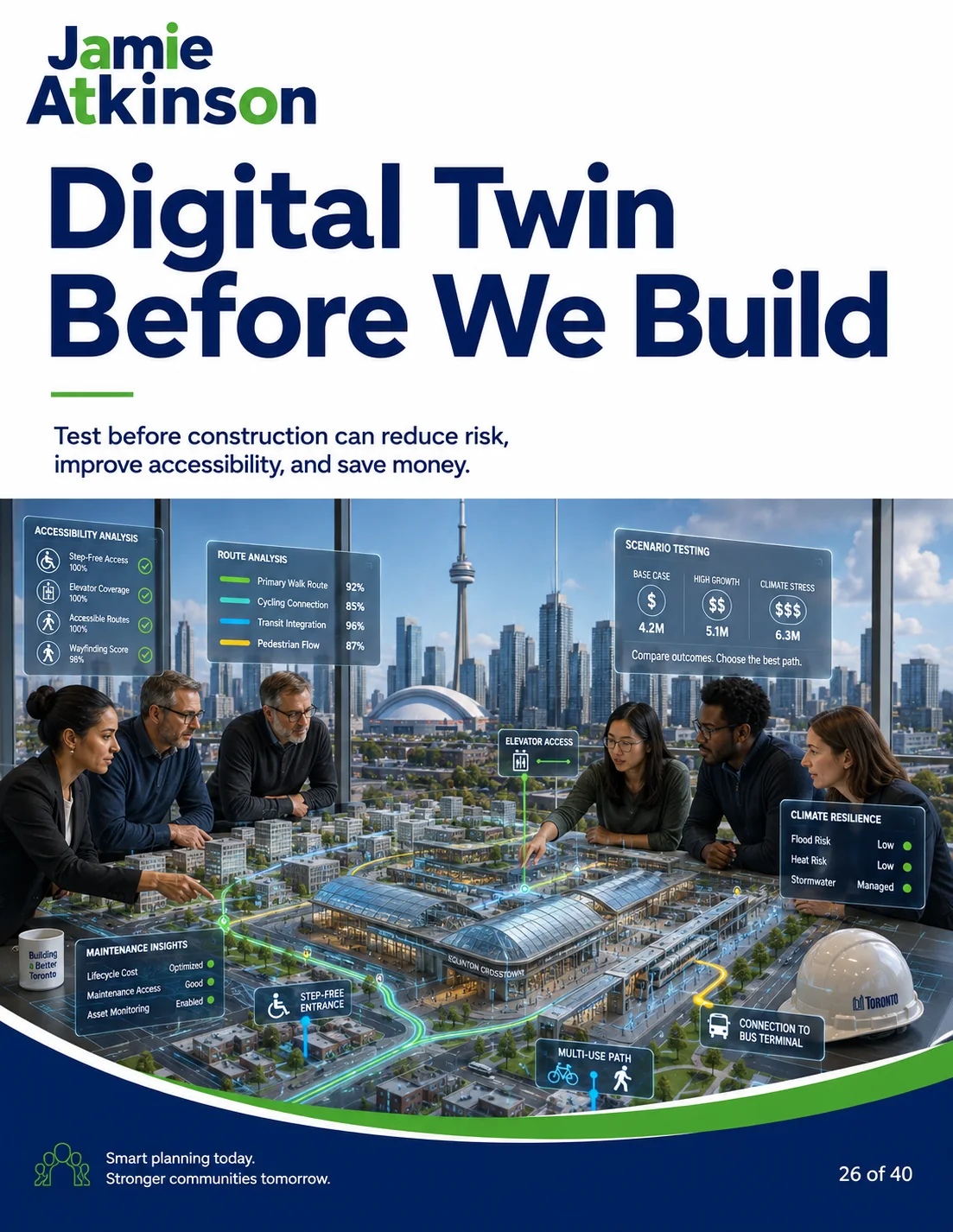 Digital twin used to test a city project before construction